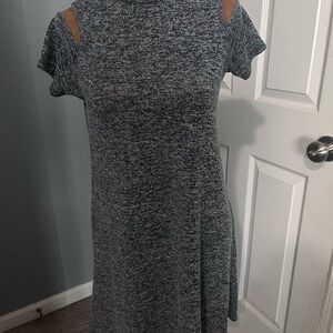 Stylish Gray Mini Dress